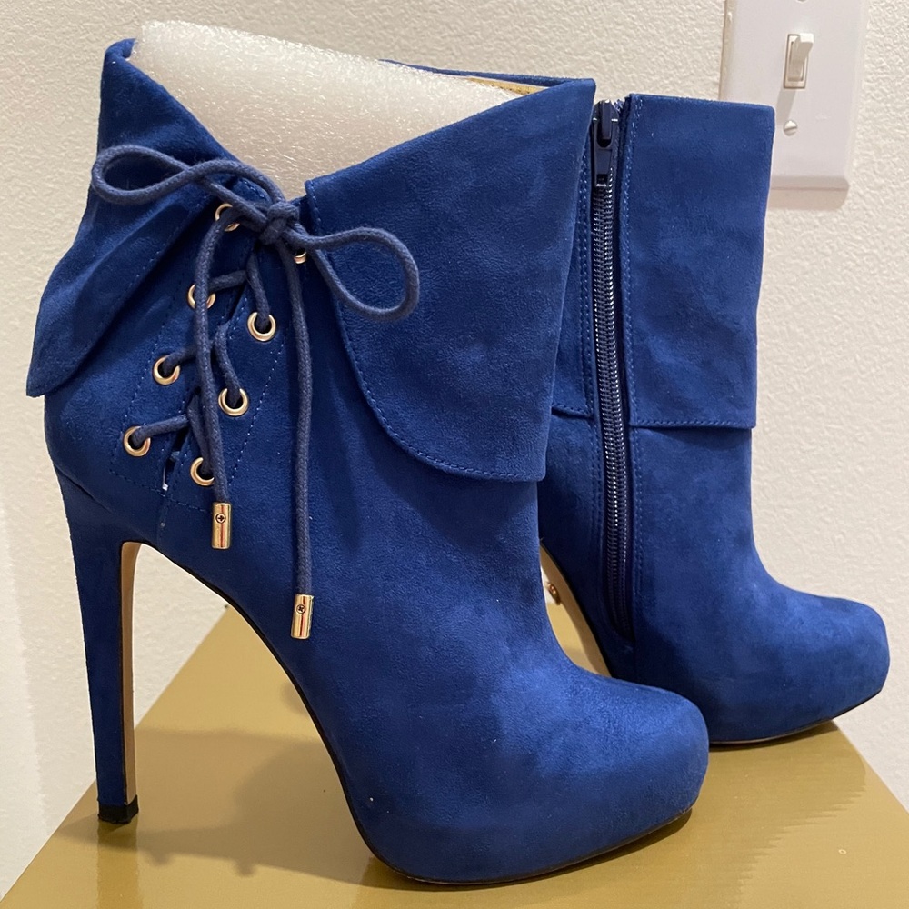 Thalia Sodi Blue FauxSuede Booties